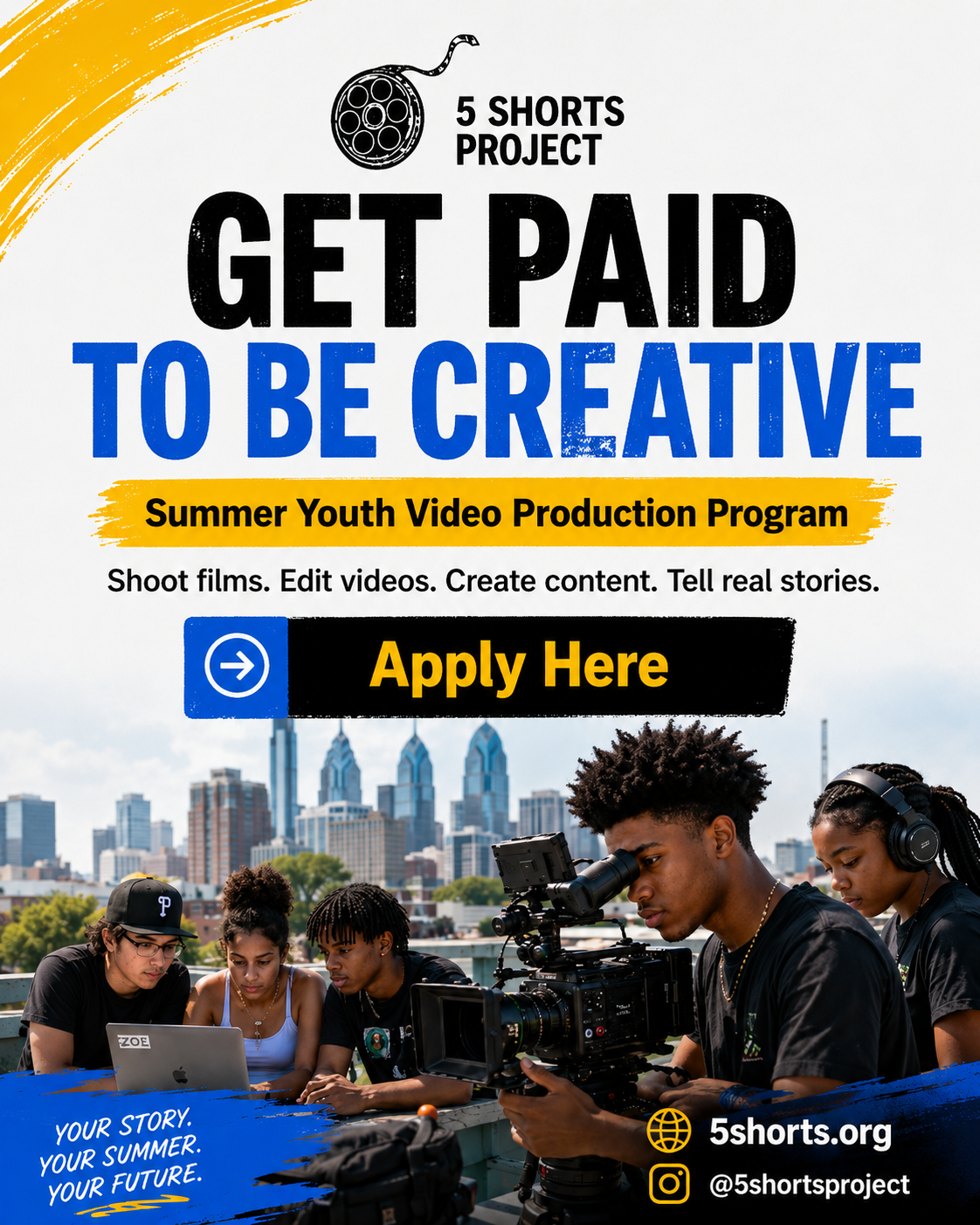 Get Paid to Be Creative - Summer Youth Video Production Program