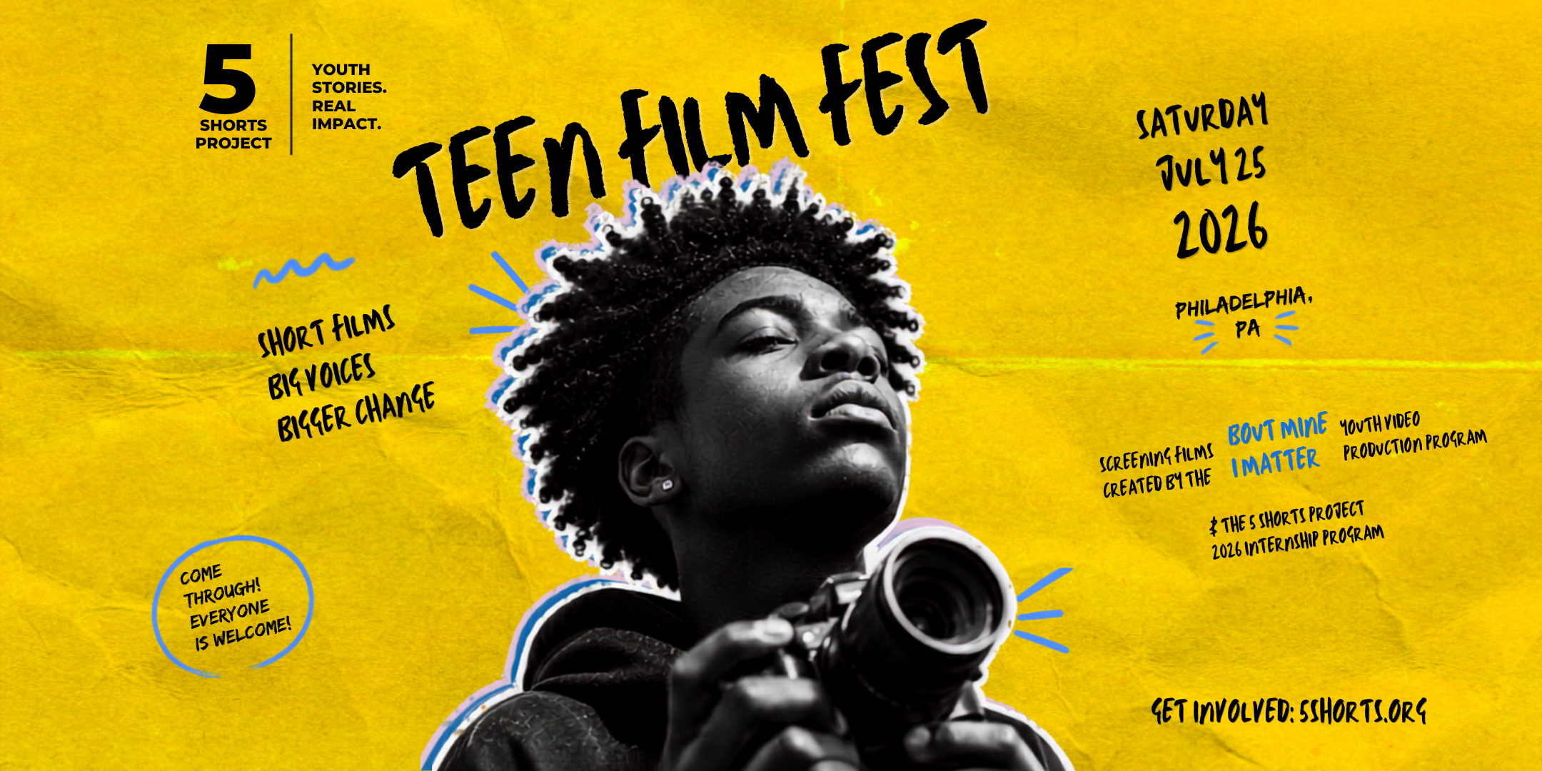 Teen Film Fest — Saturday July 25, 2026 — Philadelphia, PA. Get tickets now.